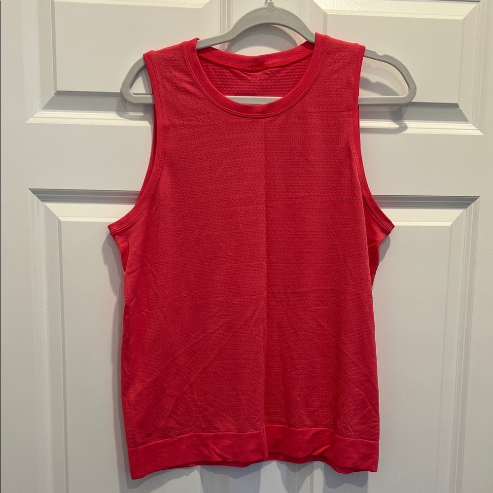 Lululemon pink swiftly muscle tank 10